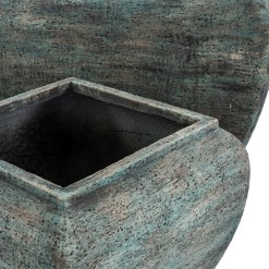 Verdan Square Drum Set Of 2 Planters - image 3