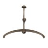 Antiqued Silver Coat Hanger With Hook
