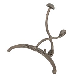 Antiqued Silver Coat Hanger With Hook - image 2
