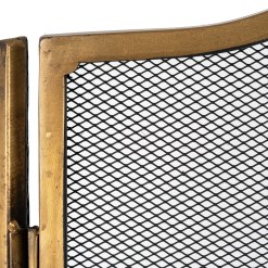Antiqued Brass Fire Screen - image 3