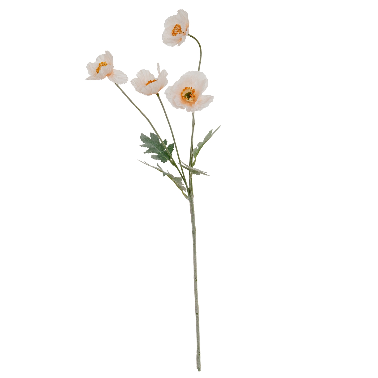 Cream Papaver Poppy Spray - image 2