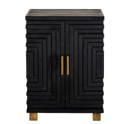 Lennox Black 2 Door Small Sideboard - image 4