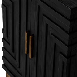 Lennox Black 2 Door Small Sideboard - image 5