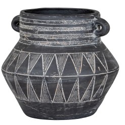 Etched Collection Tall Pot With Handle