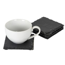 Set of Four Round Slate Coasters - image 2