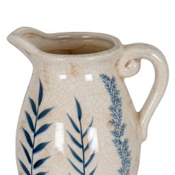 Large Blue Flora Olpe Jug Vase - image 2