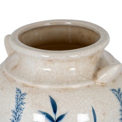 Blue Flora Amphora Vase