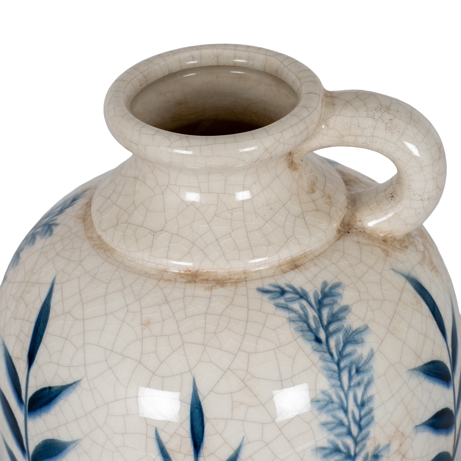 Blue Flora Amphora Jug Vase - image 3