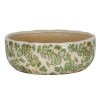 Small Green Clover Ceramic Bowl Pot
