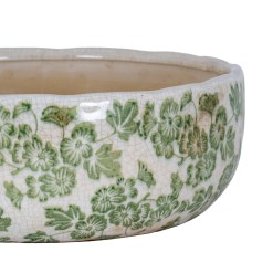 Small Green Clover Ceramic Bowl Pot - image 2