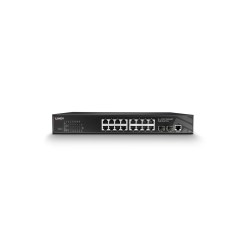 Lindy 16 Port + 2 SFP Gigabit Managed Switch PoE - image 3