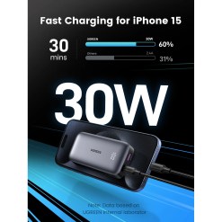 Ugreen 10000mAh Mini Powerbank Quick Charging 30W Grey