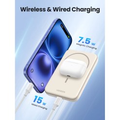 Ugreen 25207 power bank 5000 mAh Wireless charging Black - image 5