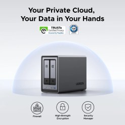 Ugreen NETWORK ATTACHED DXP2800 DISKLESS UK NAS Desktop Intel® N N100 8 GB DDR5 0 TB UGOS PRO - image 10