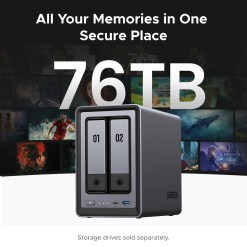 Ugreen NETWORK ATTACHED DXP2800 DISKLESS UK NAS Desktop Intel® N N100 8 GB DDR5 0 TB UGOS PRO - image 5