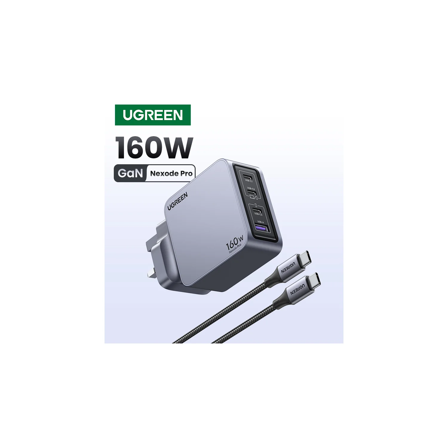 Ugreen Nexode Pro Universal Grey, Silver AC Fast charging Indoor - image 2