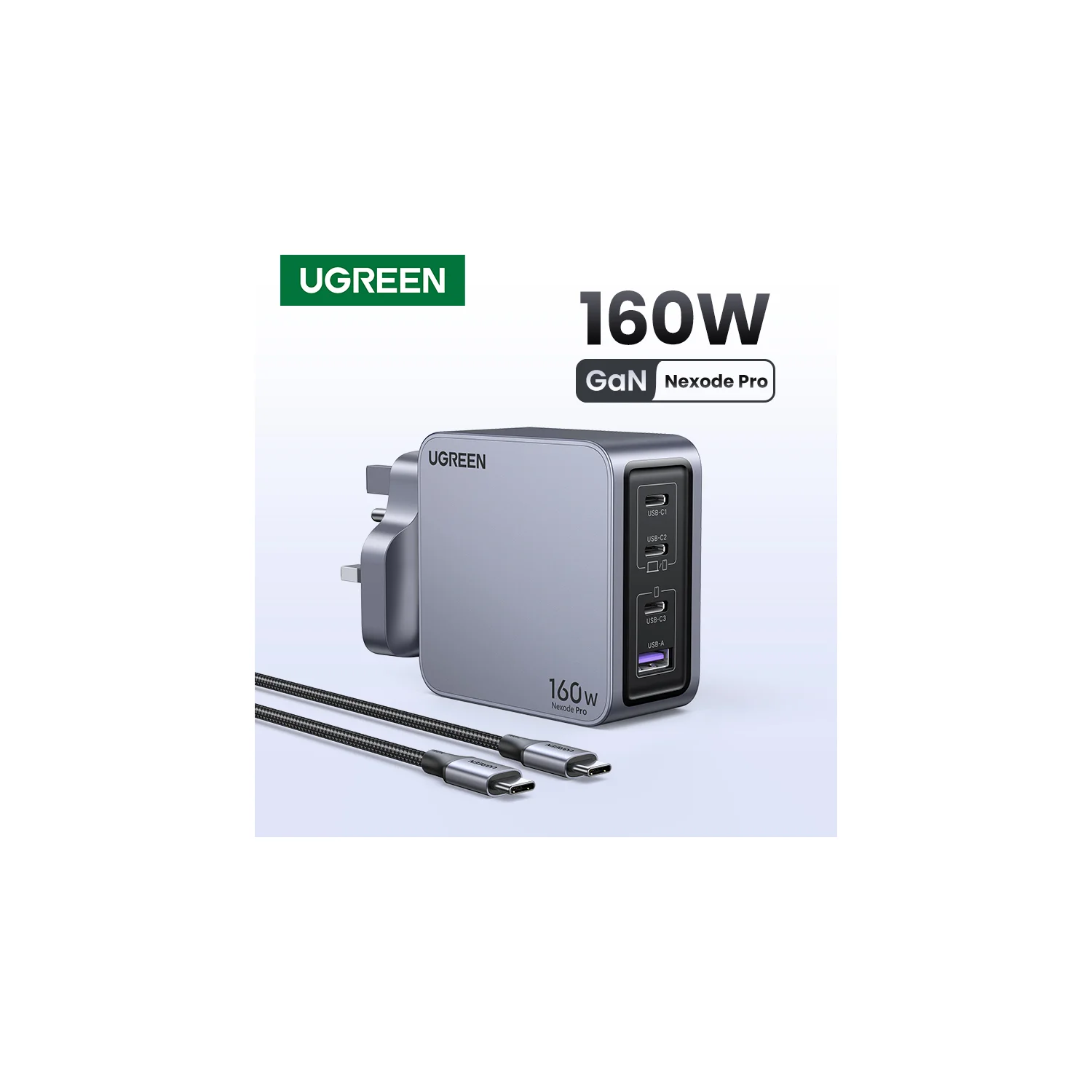 Ugreen Nexode Pro Universal Grey, Silver AC Fast charging Indoor - image 5