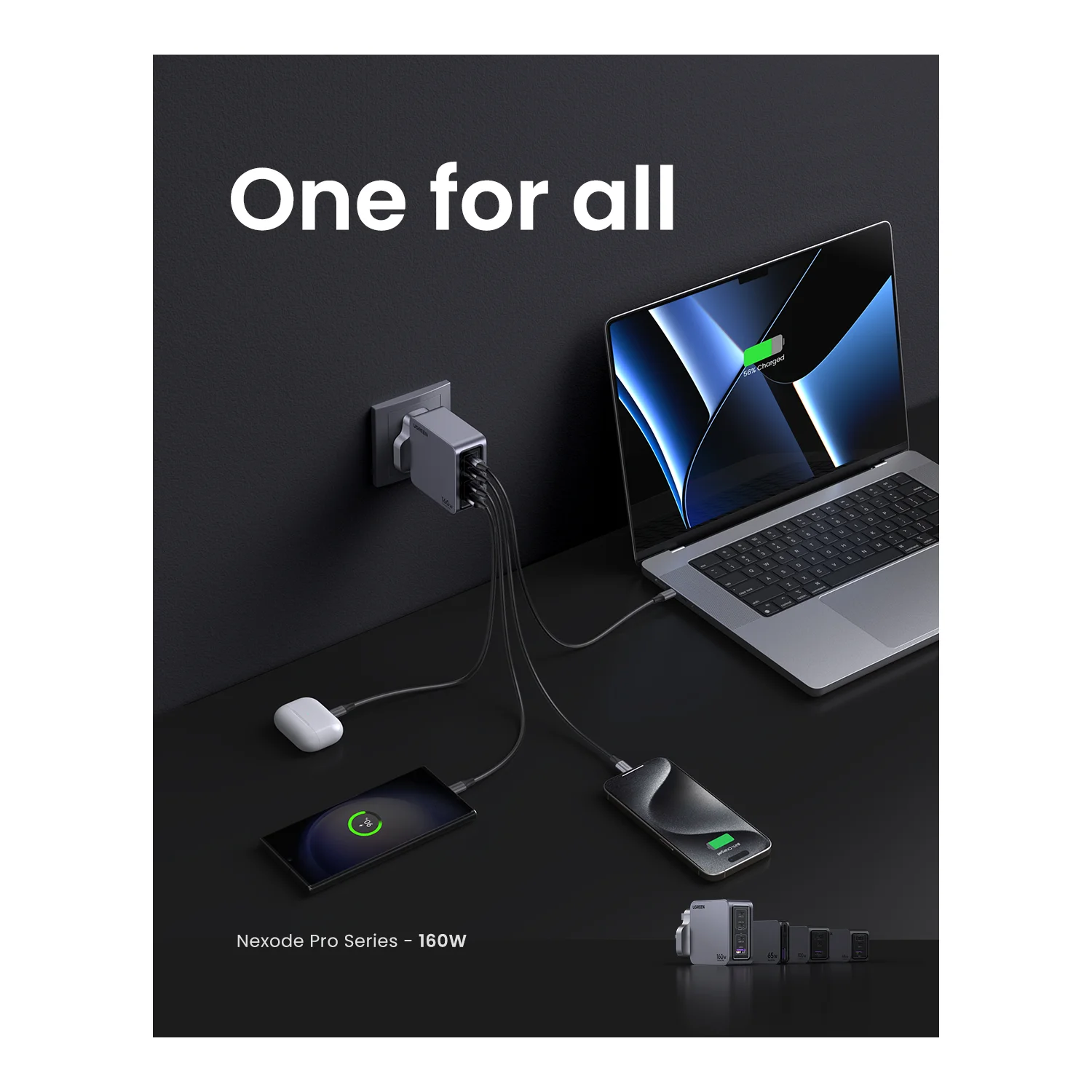 Ugreen Nexode Pro Universal Grey, Silver AC Fast charging Indoor - image 9