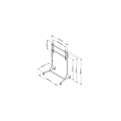 Multibrackets M Manual Floorstand 130Kg White SD - image 7