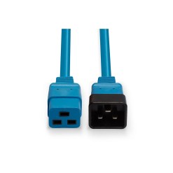Lindy 1m IEC C19 to C20 Extension Cable, Blue - image 4