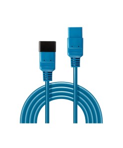 Lindy 2m IEC C19 to C20 Extension Cable, Blue
