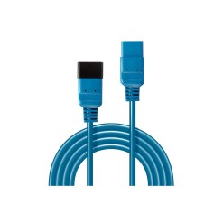 Lindy 3m IEC C19 to C20 Extension Cable, Blue