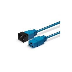 Lindy 3m IEC C19 to C20 Extension Cable, Blue