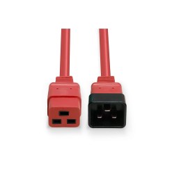 Lindy 1m IEC C19 to C20 Extension Cable, Red - image 4