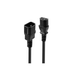 Lindy 0.5m IEC Extension Cable, Black