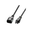 Lindy 1m C5 to C14 Mains Cable, lead free