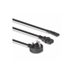 Lindy 2.5m UK 3 Pin Plug to IEC C13 and IEC C7 Splitter Extension Cable, Black - image 3