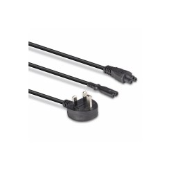 Lindy 2.5m UK 3 Pin Plug to IEC C5 & IEC C7 Splitter Extension Cable, Black - image 3