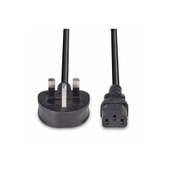 Lindy 7.5m UK 3 Pin Plug to IEC C13 mains power Cable, Black - image 4