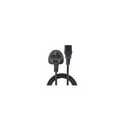 Lindy 10m UK 3 Pin Plug to IEC C13 Mains Power Cable, Black - image 2
