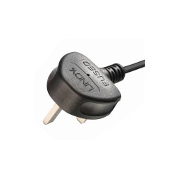 Lindy 20m UK 3 Pin Plug To IEC C13 Mains Power Cable, Black - image 6