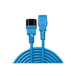 Lindy 1m IEC C13 Extension Cable, Blue - image 2