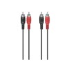 Hama 00305033 audio cable 1.5 m 2 x RCA Black