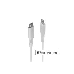 Lindy 2m USB Type C to Lightning Cable, White