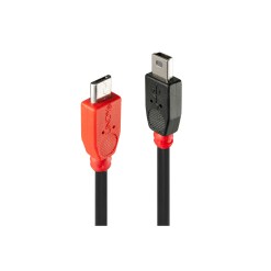 Lindy 0.5m USB 2.0 Type Micro-B to Mini-B OTG Cable