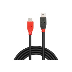 Lindy 0.5m USB 2.0 Type Micro-B to Mini-B OTG Cable - image 2