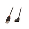 Lindy 1m USB 2.0 Cable - Type A to Mini-B, 90 Degree Right Angle