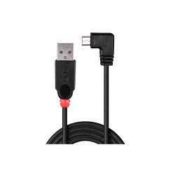 Lindy 1m USB 2.0 Cable - Type A to Micro-B Cable, 90 Degree Right Angle - image 2