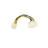 Lindy 0.15m, ATX Adapter Cable - 2 x LP4 Power Male to 8 Pin ATX Male