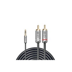 Lindy 3m 3.5mm to Phono Audio Cable, Cromo Line - image 2