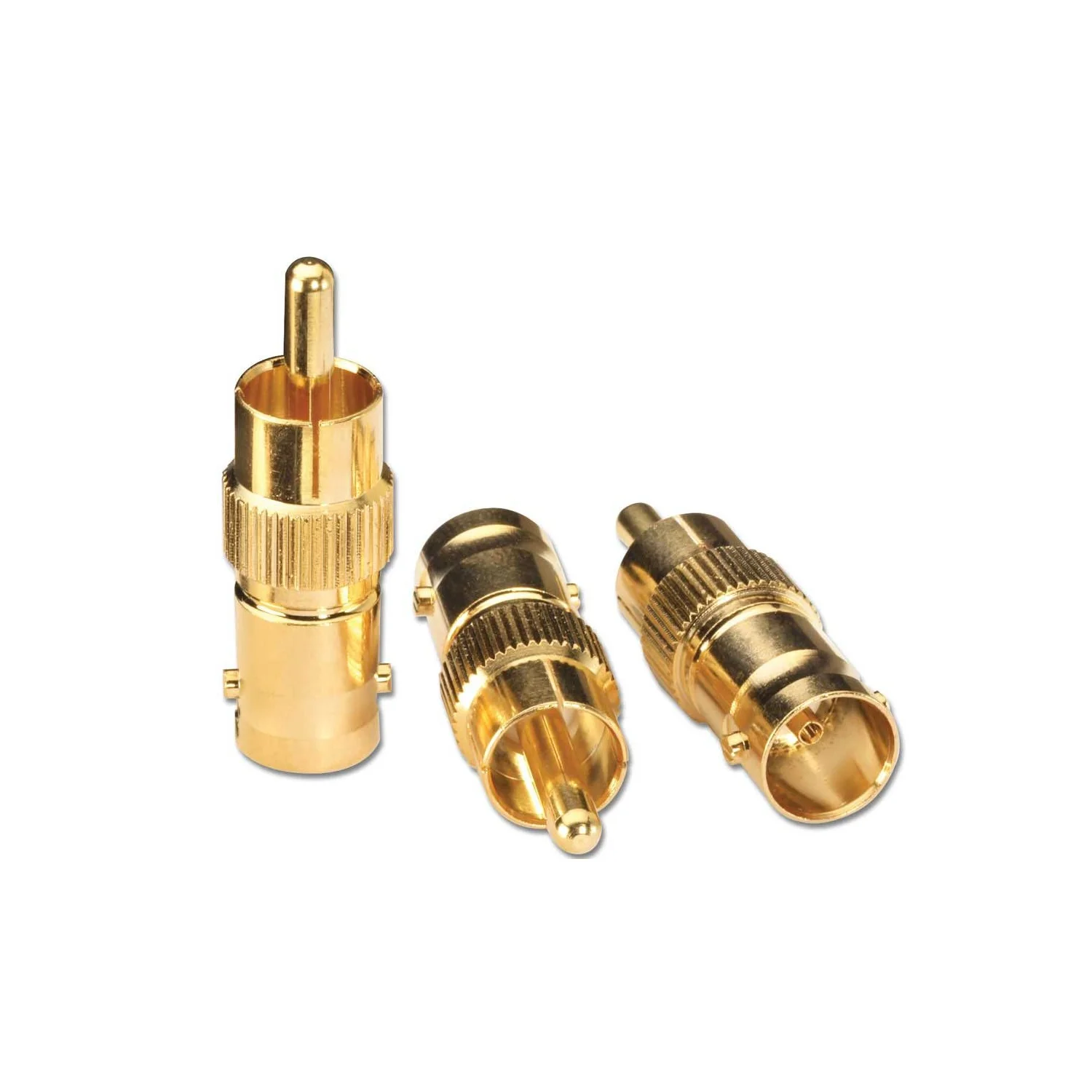 Lindy BNC Female to Phono Male Adapter (3 Pack)