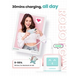 Ugreen USB-A+2C 65W UNO GAN CHARGER Mobile computer, Mobile phone, Laptop, Power bank, Tablet, Watch, Wearables AC, Lightning, USB Indoor - image 5