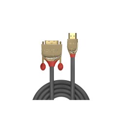 Lindy 2m HDMI to DVI-D Cable, Gold Line - image 2
