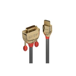 Lindy 10m HDMI to DVI-D Cable, Gold Line