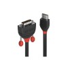 Lindy 0.5m HDMI to DVI Cable, Black Line