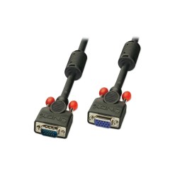Lindy 0.25m Premium SVGA Monitor Extension Cable, Black